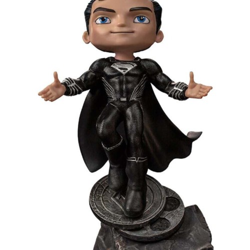 ZACK SNYDER`S JUSTICE LEAGUE - SUPERMAN BLACK MINICO STATUE BY IRON STUDIOS